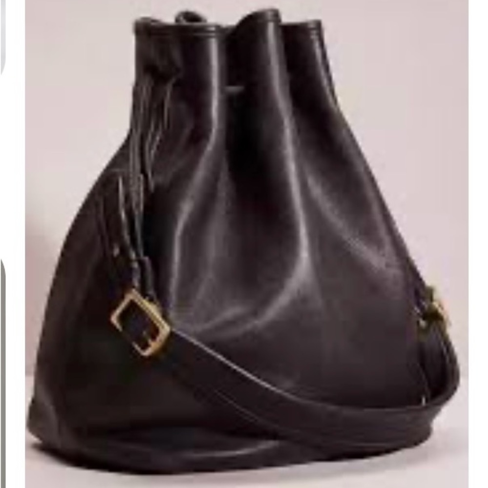 Coach Vintage 90s Legacy Leather Drawstring Handbag 9165